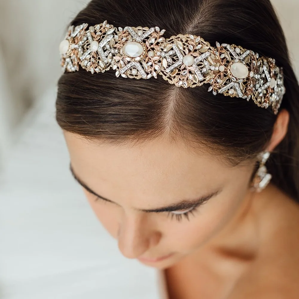 Profound Bridal Headband by Maria Elena Headpieces | The  display picture 2