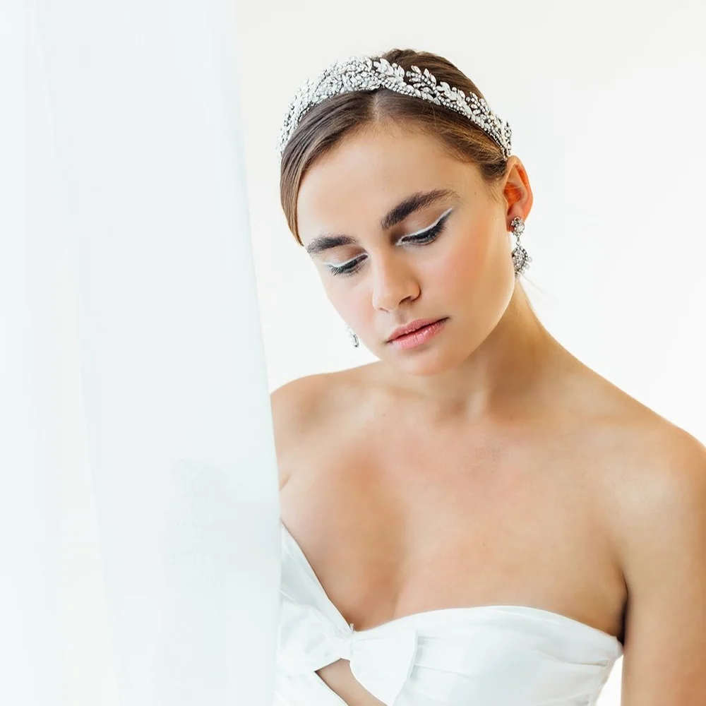 Mary-Kate Bridal Crown by Maria Elena Headpieces | The  display picture 3