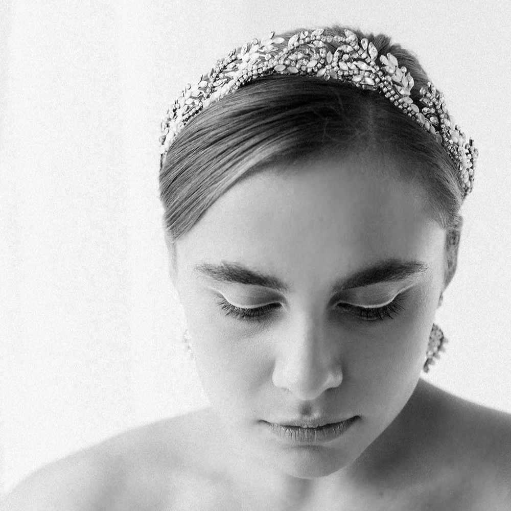 Maria Elena Silver Crystal Embellished Mary-Kate Crown Queen Mary main image 2