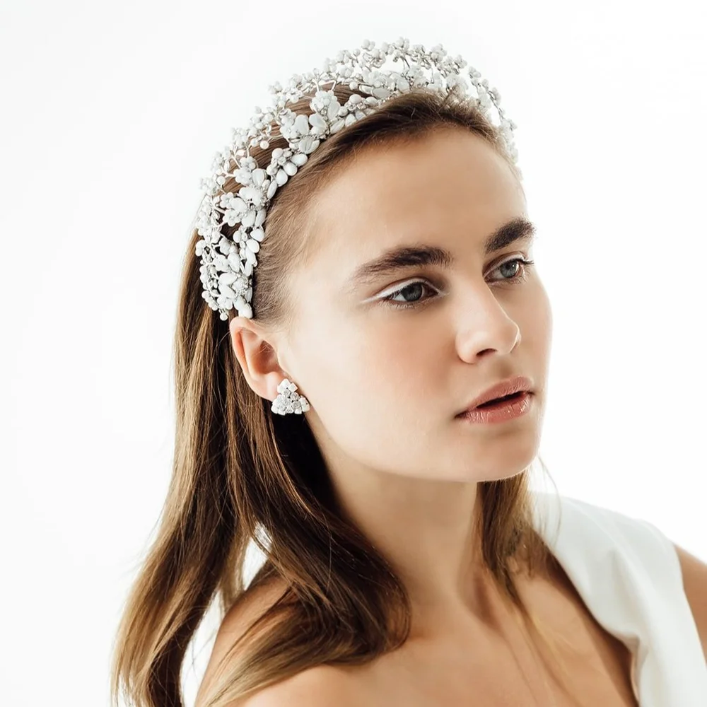 Knox Bridal Crown by Maria Elena Headpieces | The Bridal Finery display picture 1