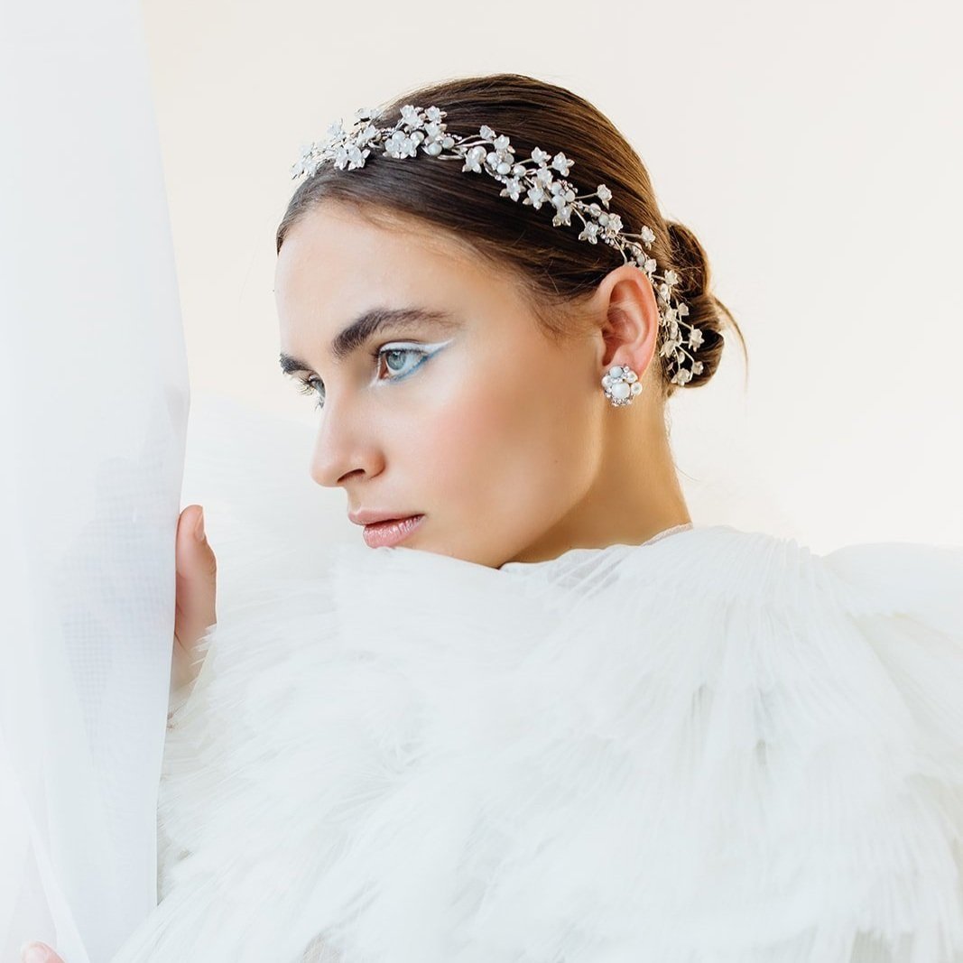 【美品】MARIA BLACK Halo Charm 2個セット Alike Bridal Halo by Maria Elena Headpieces | The Bridal Finery