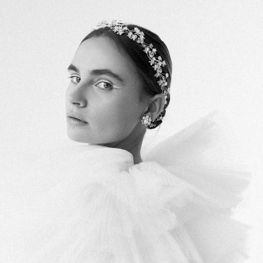 Alike Bridal Halo by Maria Elena Headpieces | The Bridal Finery display picture 2
