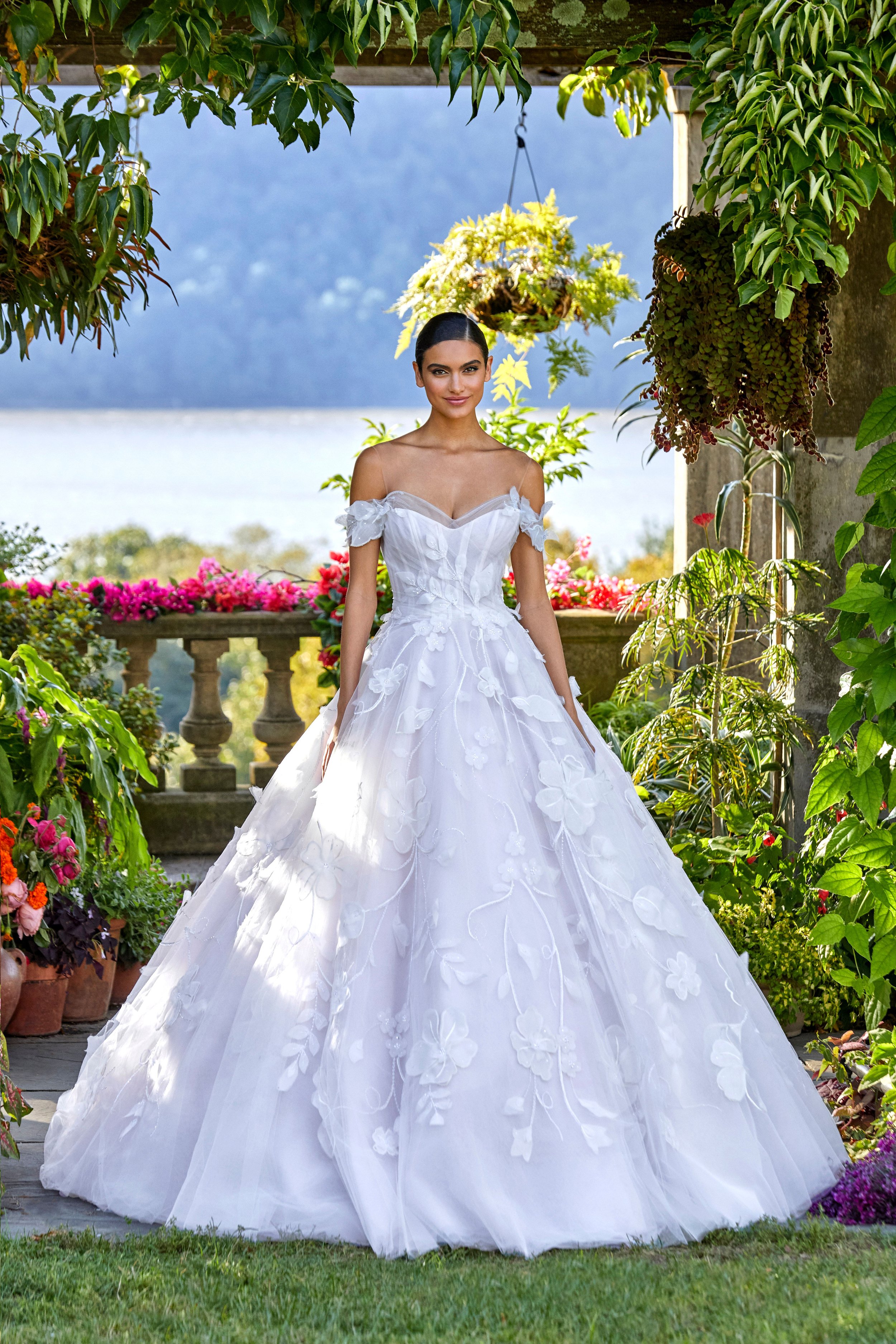 Gorgeous A Line Off the Shoulder White Lace Wedding Dress | White lace wedding  dress, Wedding dresses lace, Floor length wedding dress