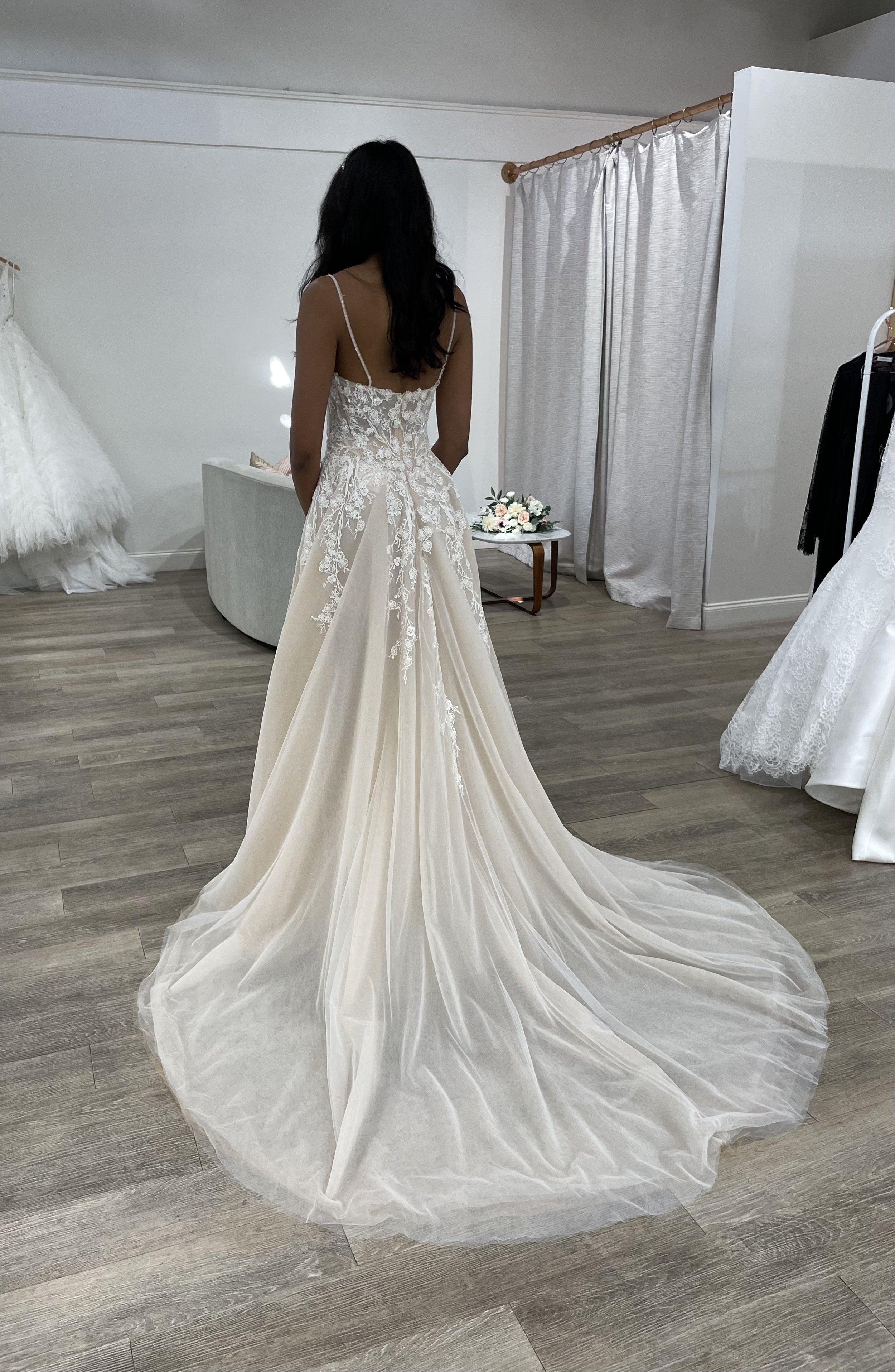 Off The Shoulder Sweetheart Neckline Satin Ball Gown Wedding Dress With  Textured Bodice | Kleinfeld Bridal