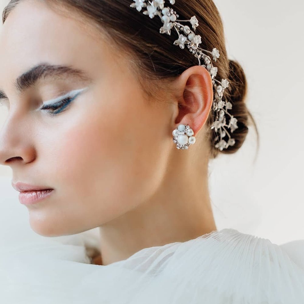 Fey Bridal Earrings by Maria Elena Headpieces | The Bridal  display picture 1