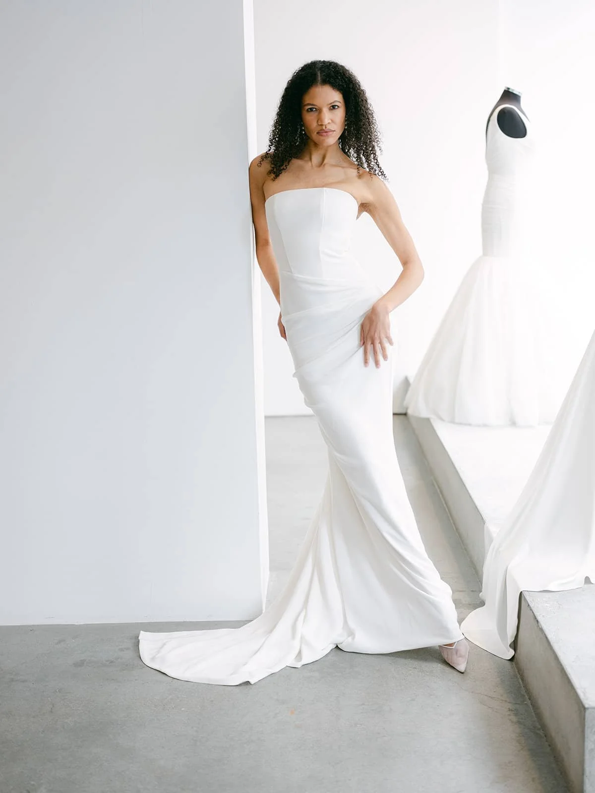corset wedding dress, wedding dress with corset, draped wedding gown