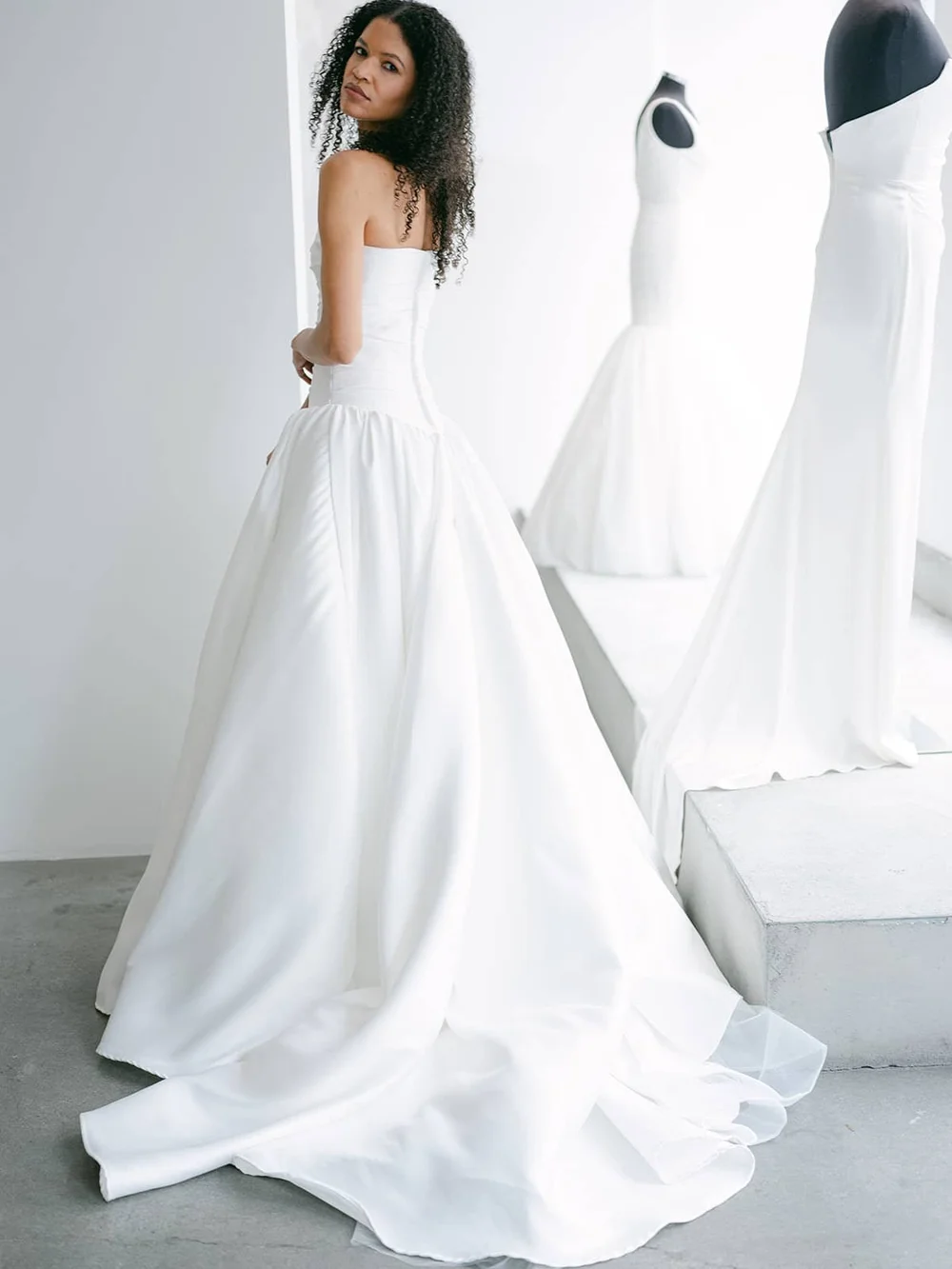 sachin and babi light blue dress Trend Report | Drop Waist Wedding Dresses