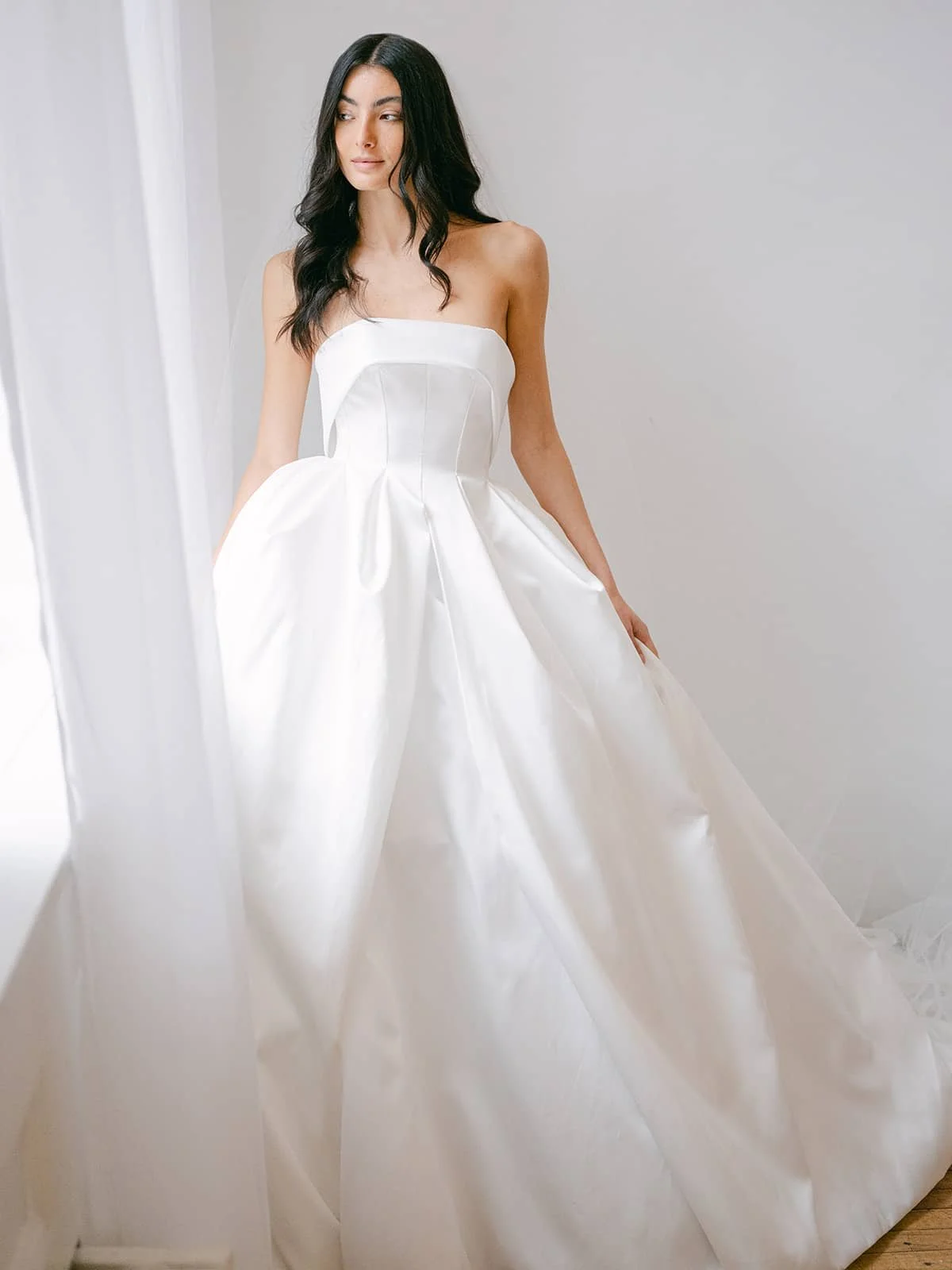 sybil ines di santo, ines di santo wedding gown, ines di santo ballgown, ines di santo strapless ball gown