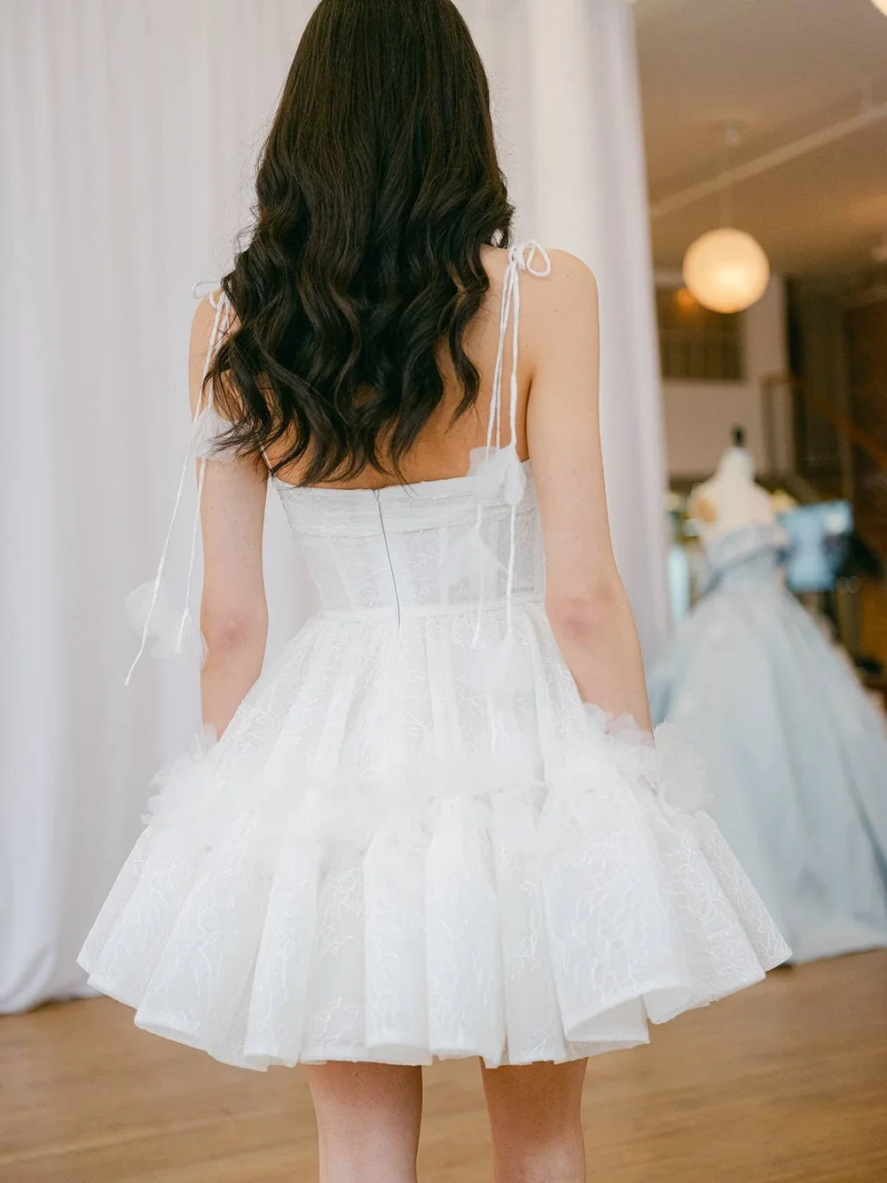 white christmas dresses Jane Summers Jacqueline Strapless Little White Rehearsal and Casual Wedding Dress 8 / White , Female , Adult main image 1