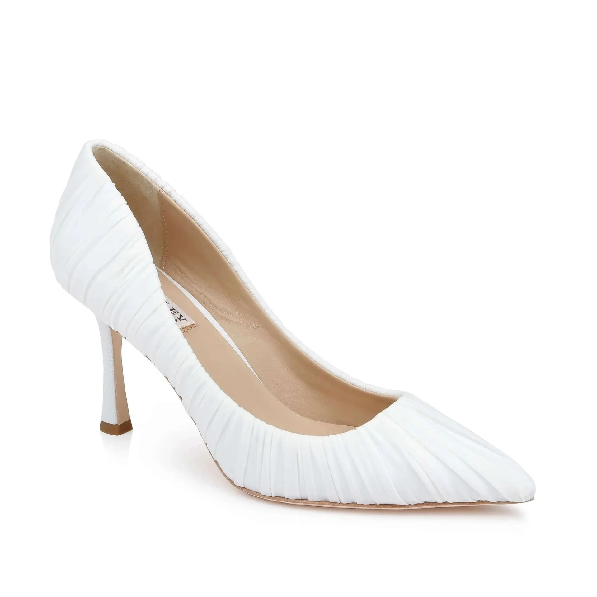 Ruched Pointed Toe Pumps