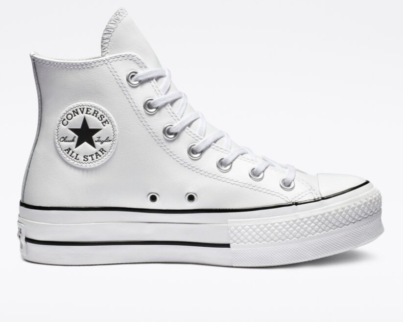 Leather  Platform Converse