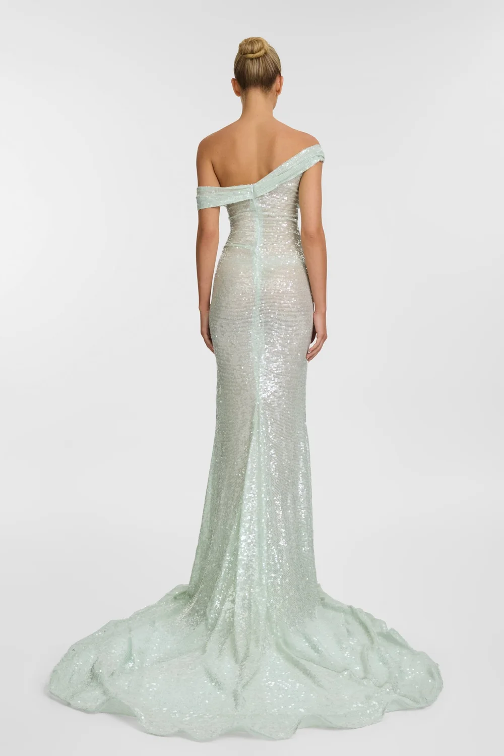 slim fit dress slacks Light Green Lace Applique Sweet 16 Ball Gowns Off the Shoulder Wedding –  Viniodress main image 0