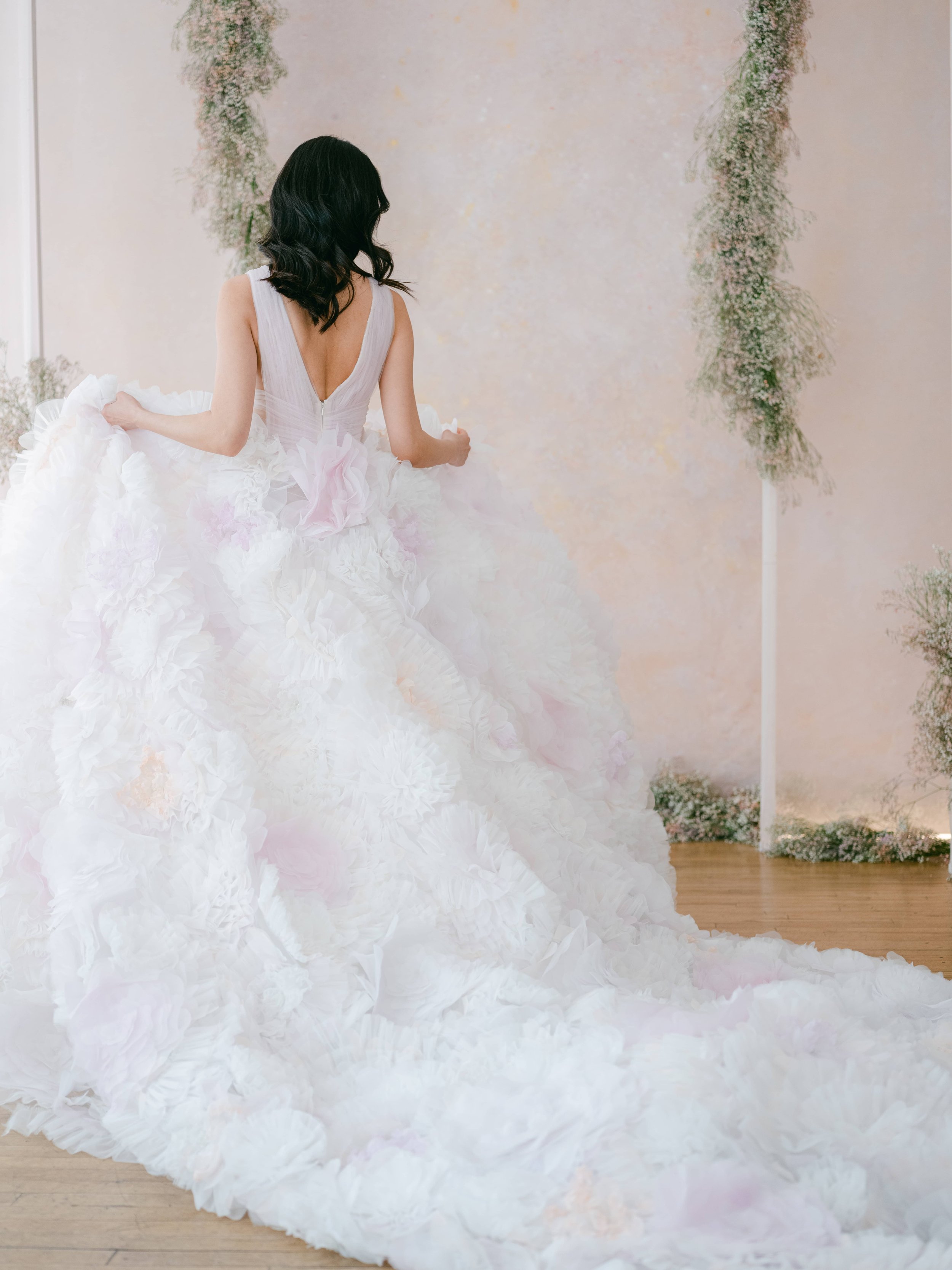 Halter & One Shoulder Informal Wedding Gown Collection - DaVinci Bridal Blog  | DaVinci Bridal Blog