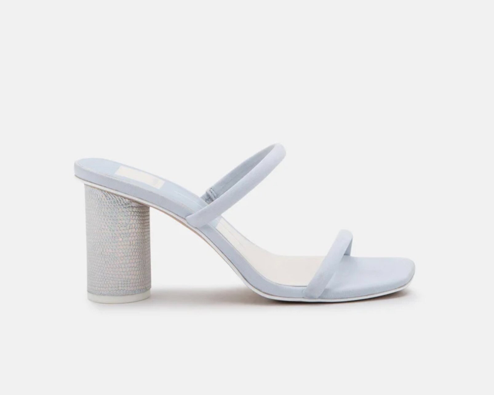 Light Blue Sequin Heel Wedding Shoes