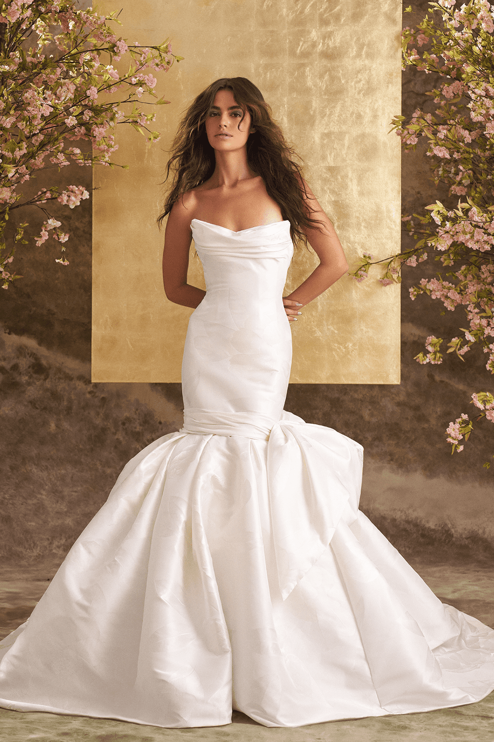 fitted lace wedding dress Janique 4941 Prom Dress - Forest main image 0