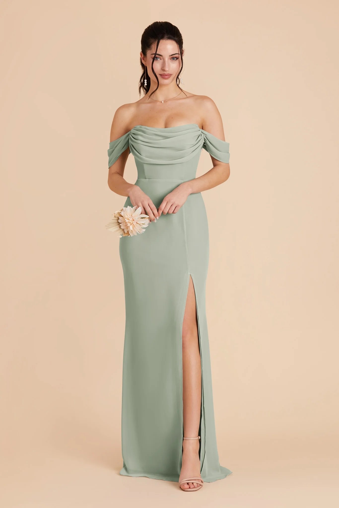 sage green bridesmaid dress