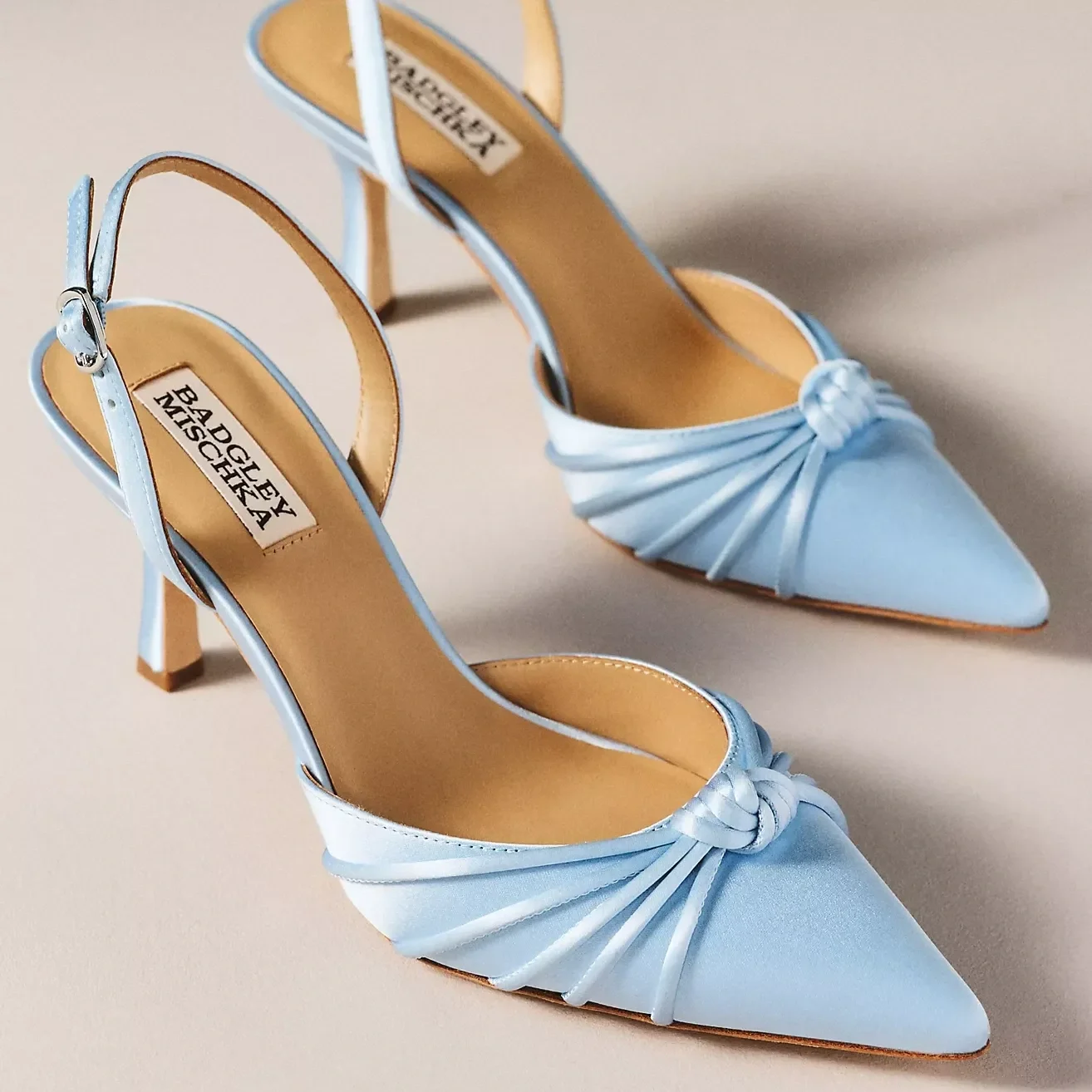 Badgley Mischka Baby Blue Slingback Pumps