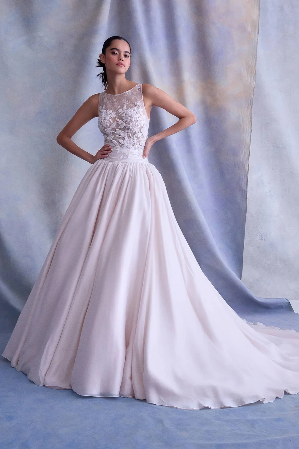 sachin and babi light blue dress Cove Wedding Dress by Ines Di Santo