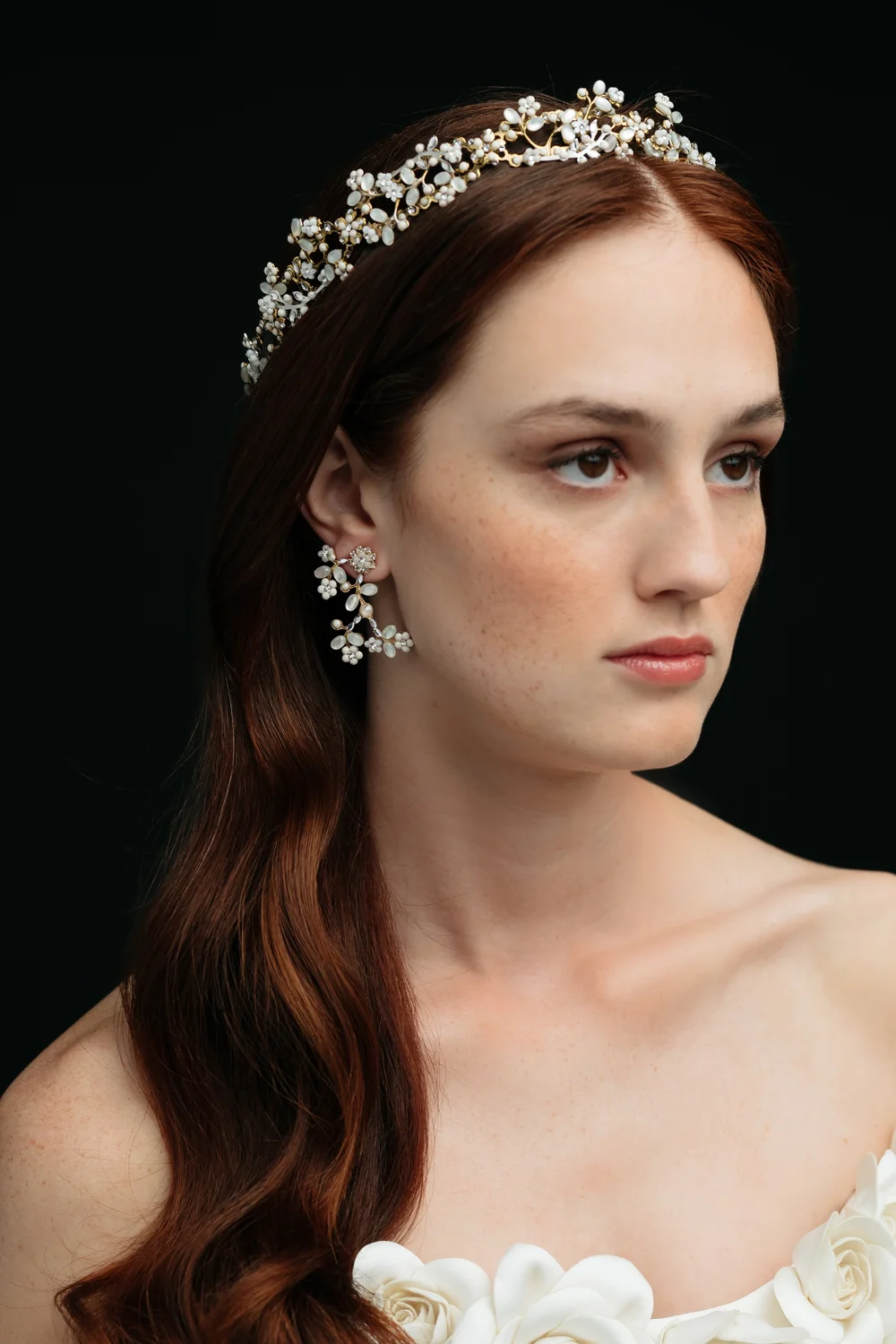 Zen Bridal Earrings by Maria Elena Headpieces | The Bridal  display picture 1
