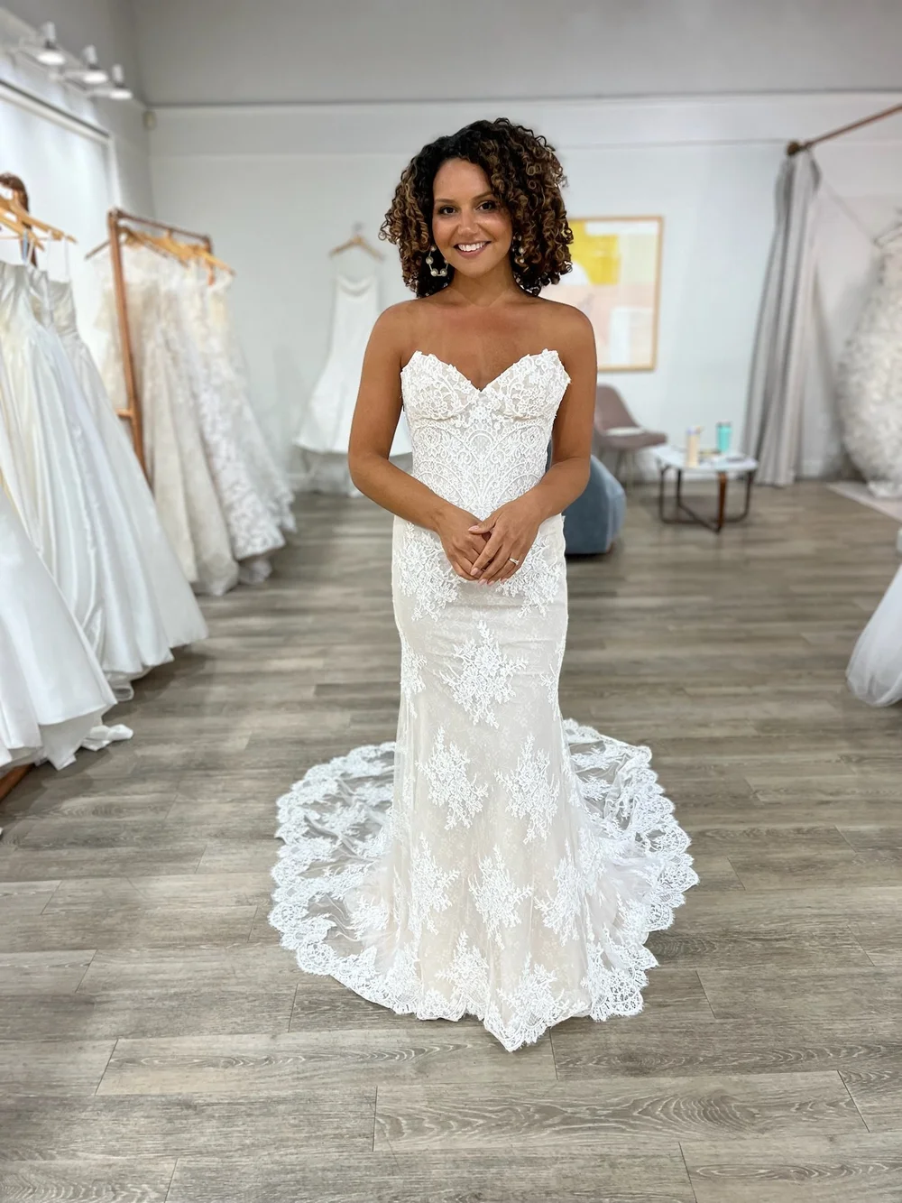 Nora by Ines Di Santo Lace Wedding Dress Available for Off the Rack | The  Bridal Finery