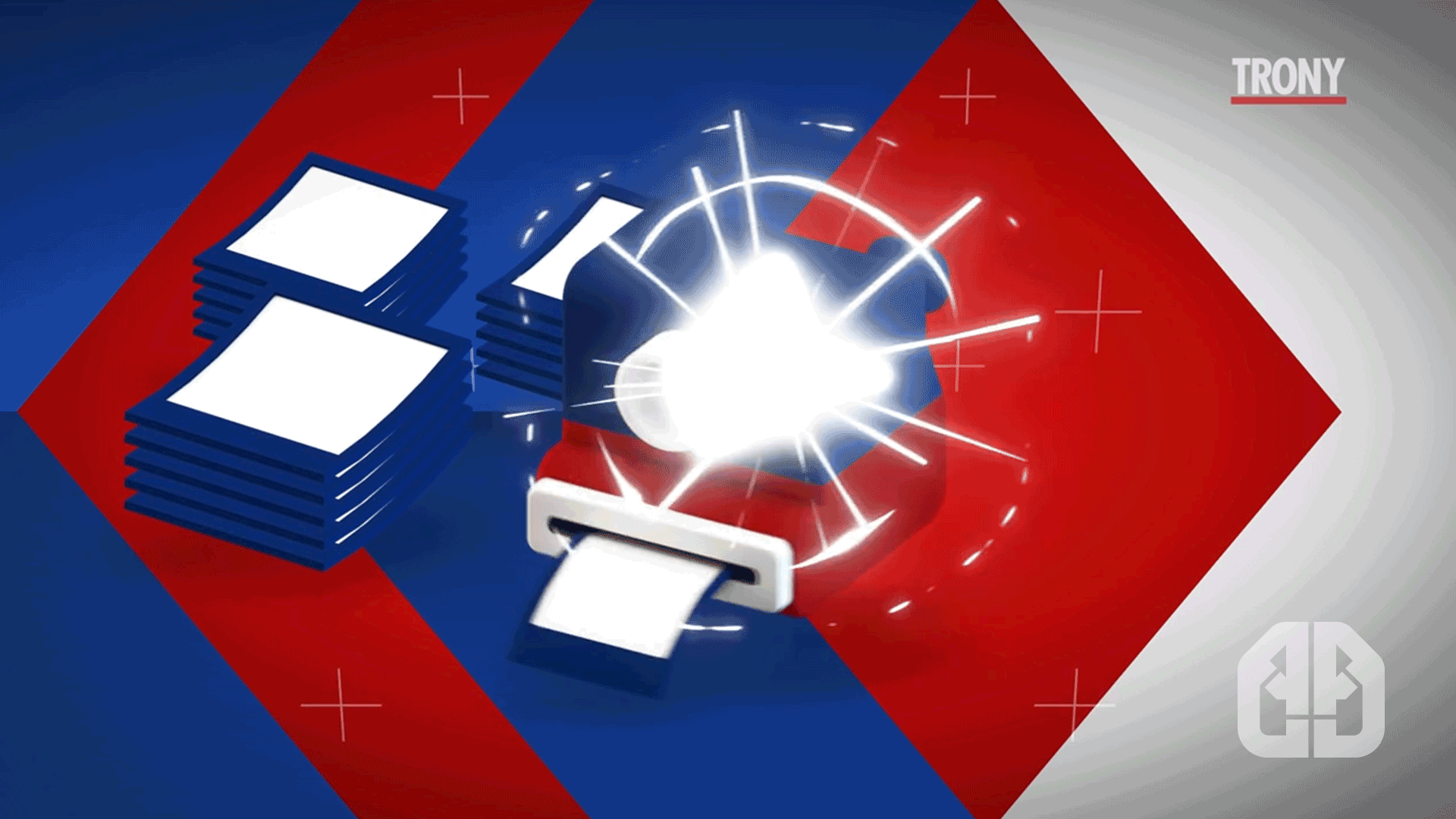 Trony In-Store Comunication video Logo Animation