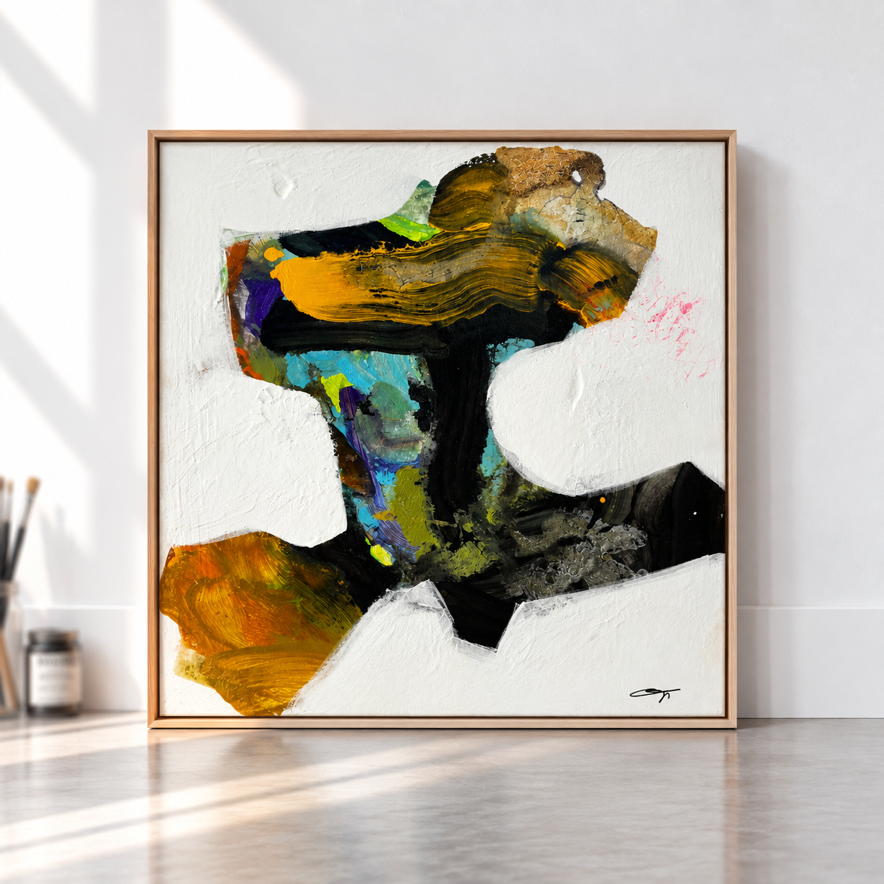 After the Noise abstract painting by Jonathan Goffredo, SEÑOR EKTOR, 2023