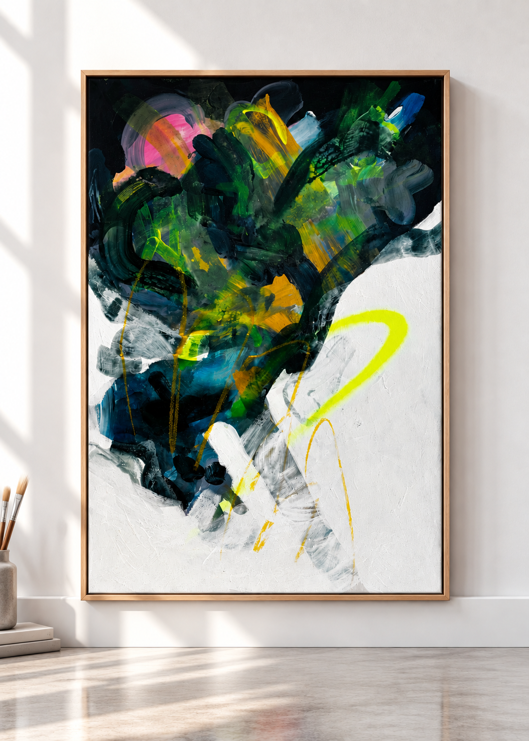 In Motion Still abstract painting by Jonathan Goffredo, SEÑOR EKTOR, 2023