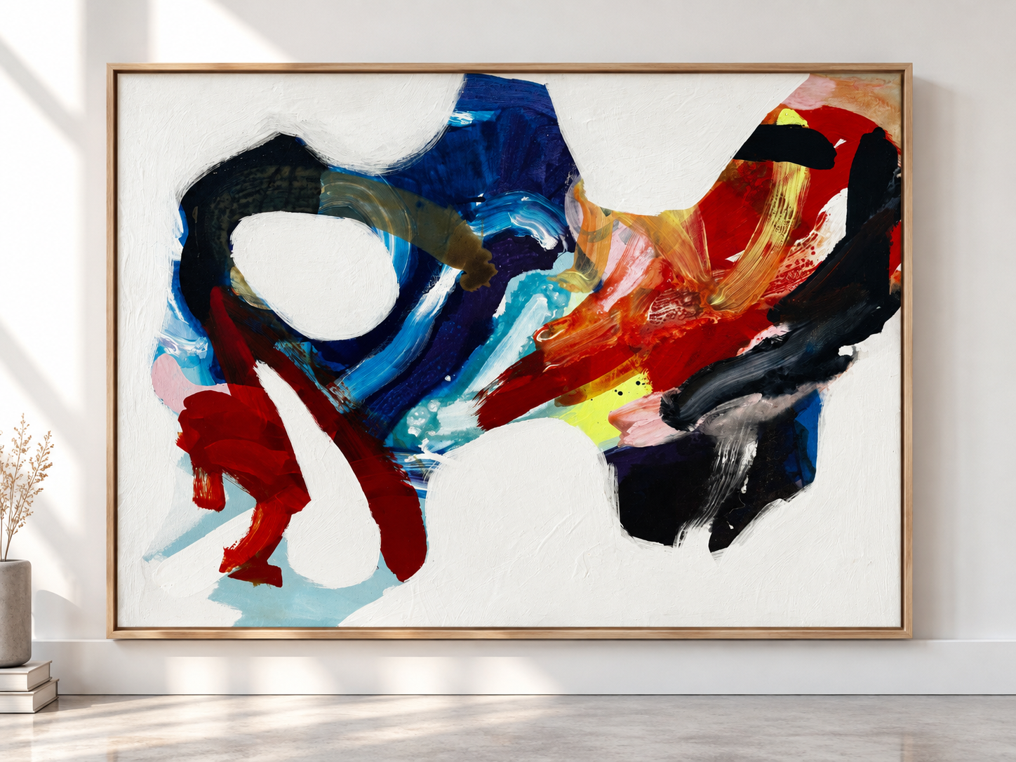 Between Two Fires abstract painting by Jonathan Goffredo, SEÑOR EKTOR, 2023