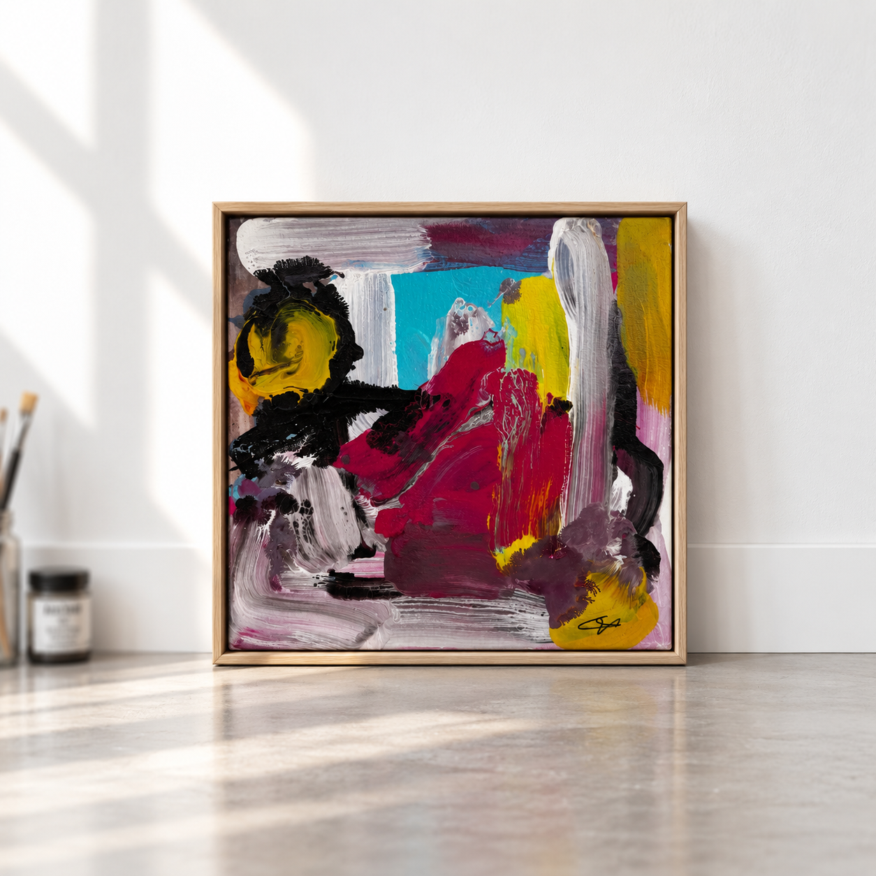 Raw Pulse abstract painting by Jonathan Goffredo, SEÑOR EKTOR, 2025