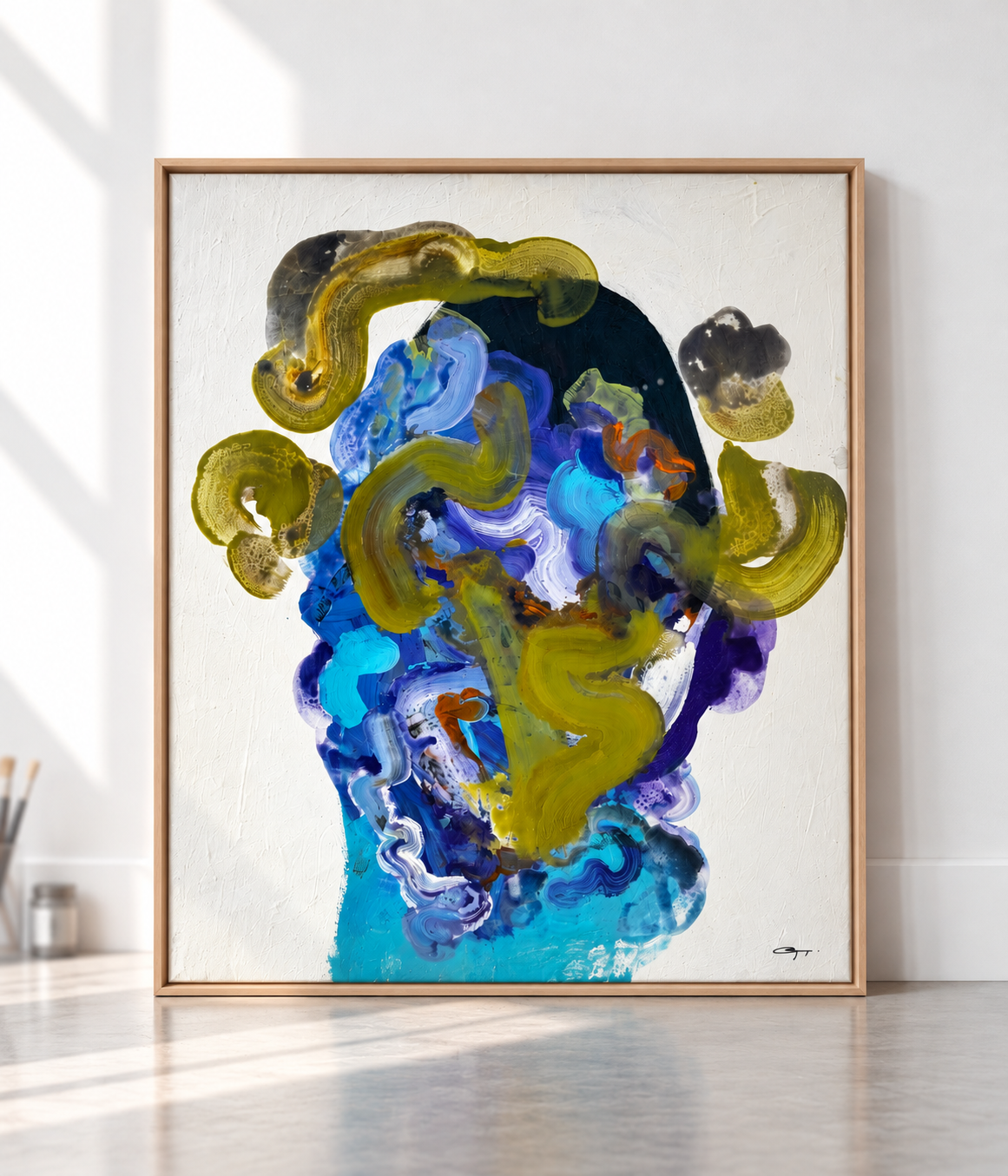 Primal Current abstract painting by Jonathan Goffredo, SEÑOR EKTOR, 2024