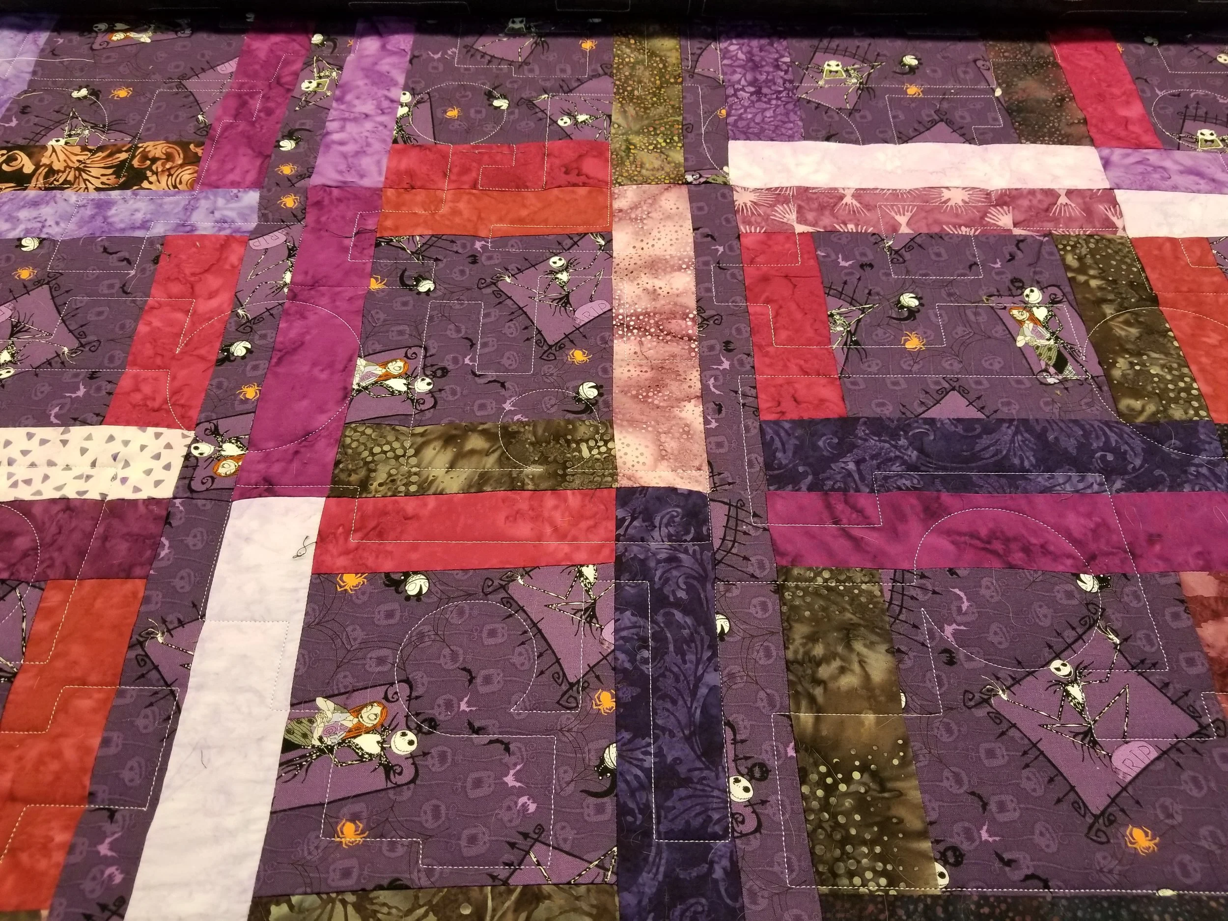 The quilting pattern is as fun as the top pattern and the fabric!