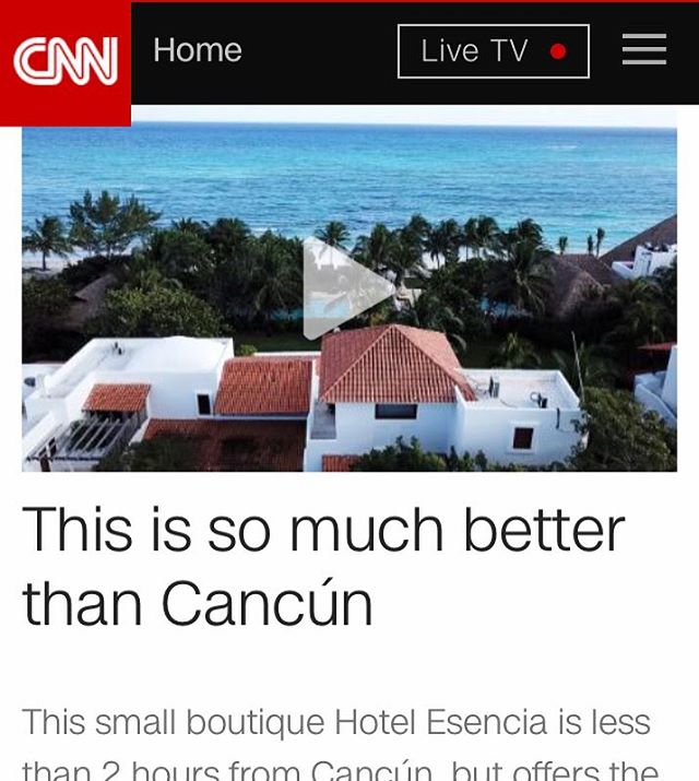 Hotel Esencia in Quintana Roo, Mexico feature just went live on CNN Travel. Link in the comments