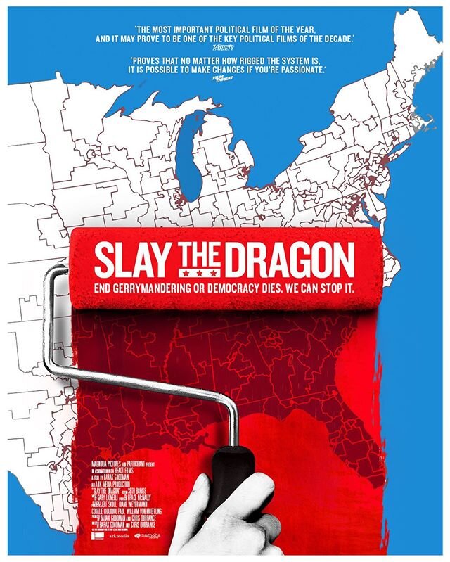 Out TODAY on demand. Slay the Dragon, a film on which I was fortunate to be one of 3 DP's. Our voices and our votes matter. Learn how to fight gerrymandering and change the system in #SlaytheDragon &lt;https://twitter.com/hashtag/SlaytheDragon?src=ha