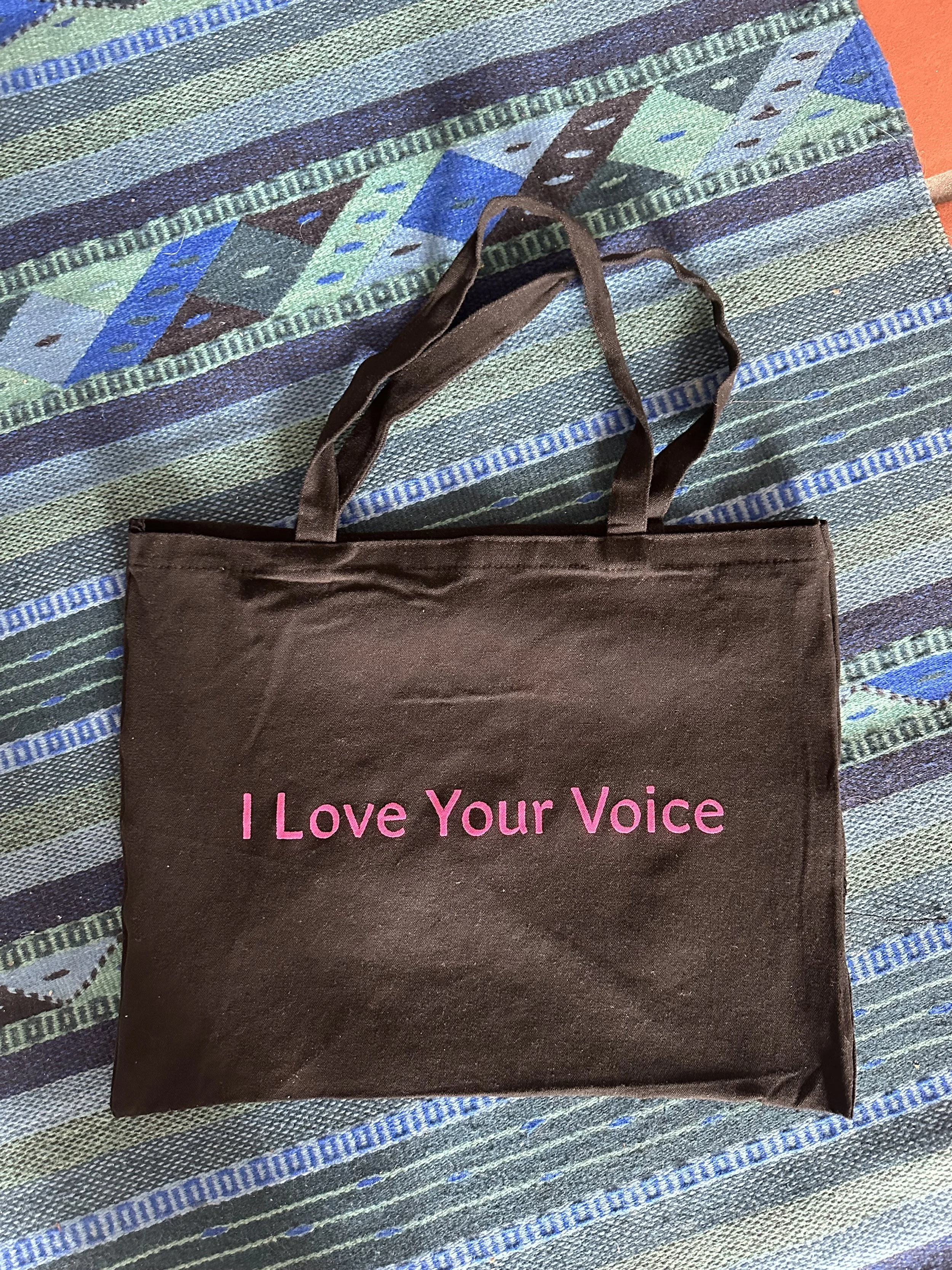 "I Love Your Voice" Tote
