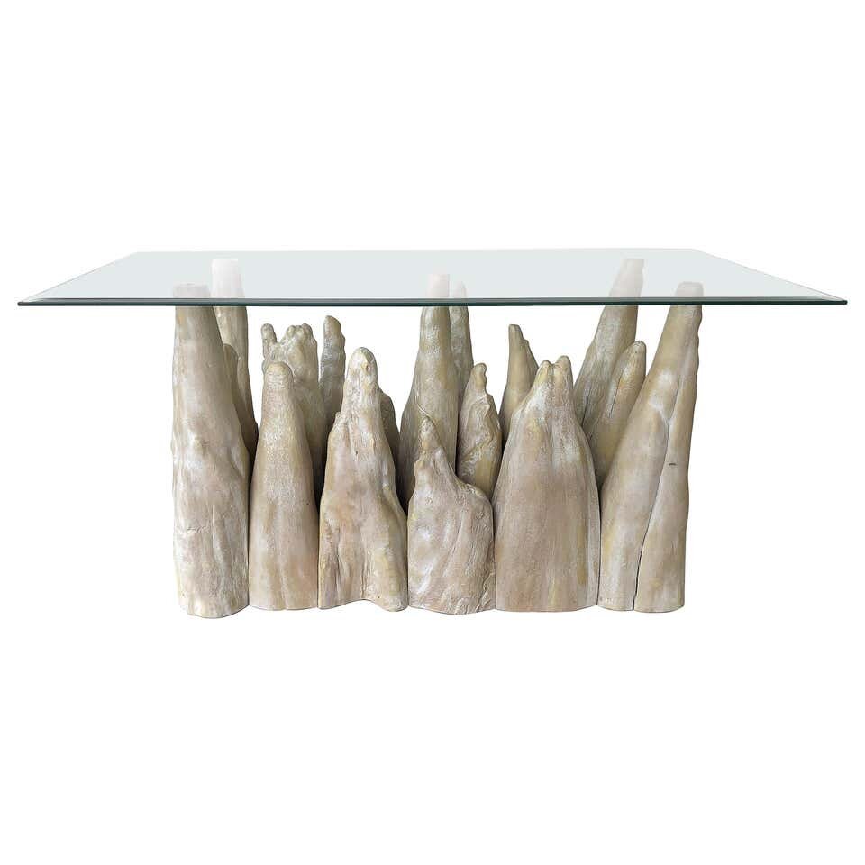 organic modern console table