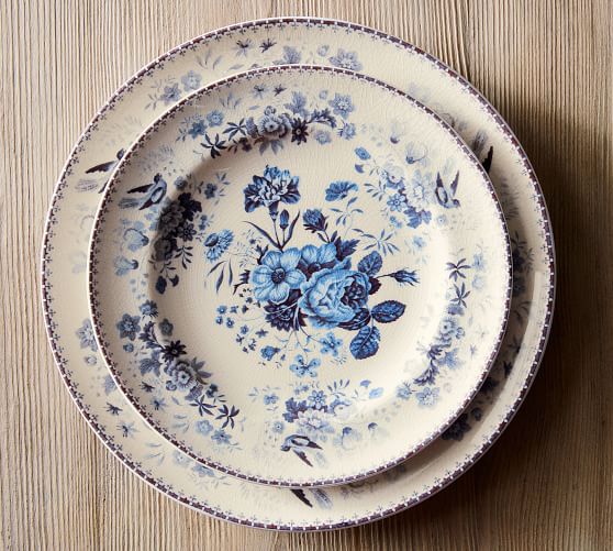 Vintage blue Plates Have Year Round appeal!