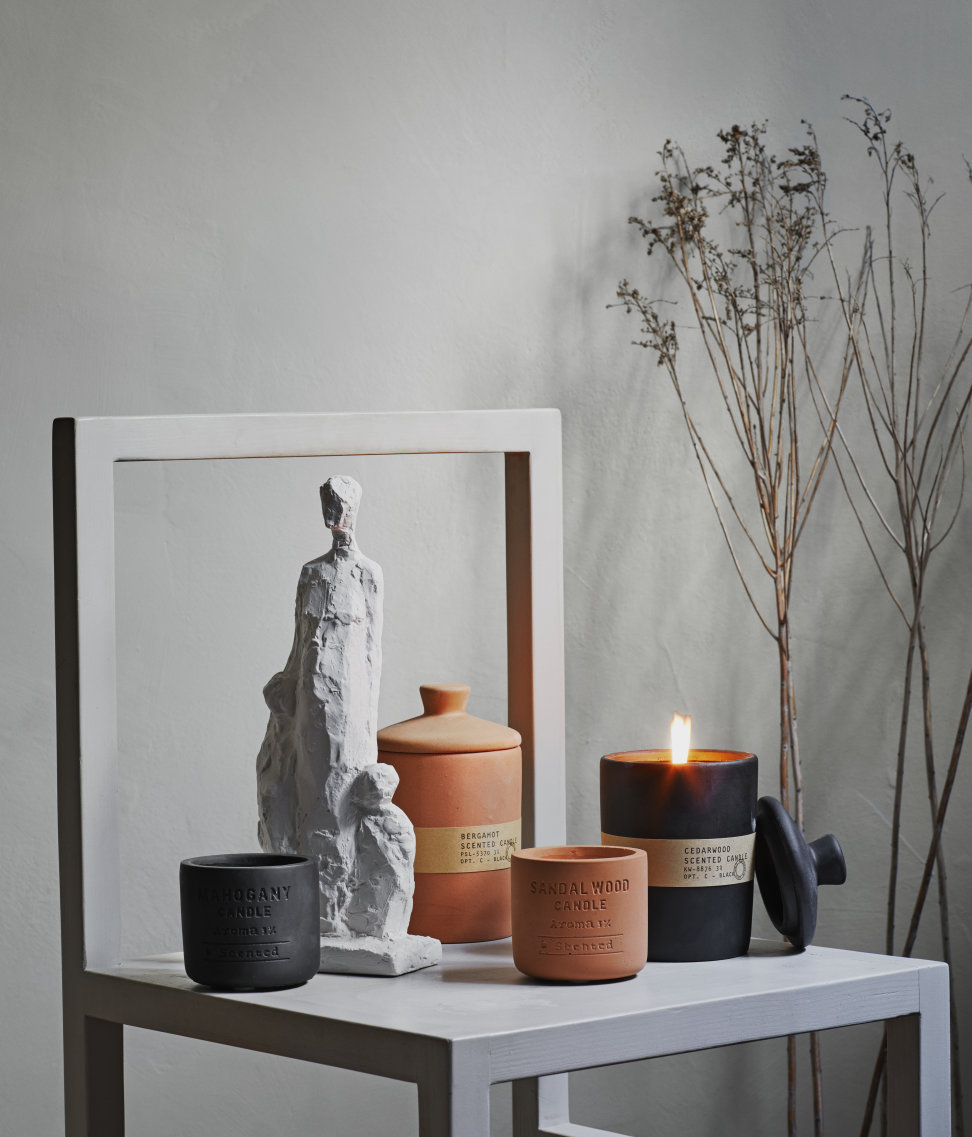 Earthy materials + fragrances... ROCK