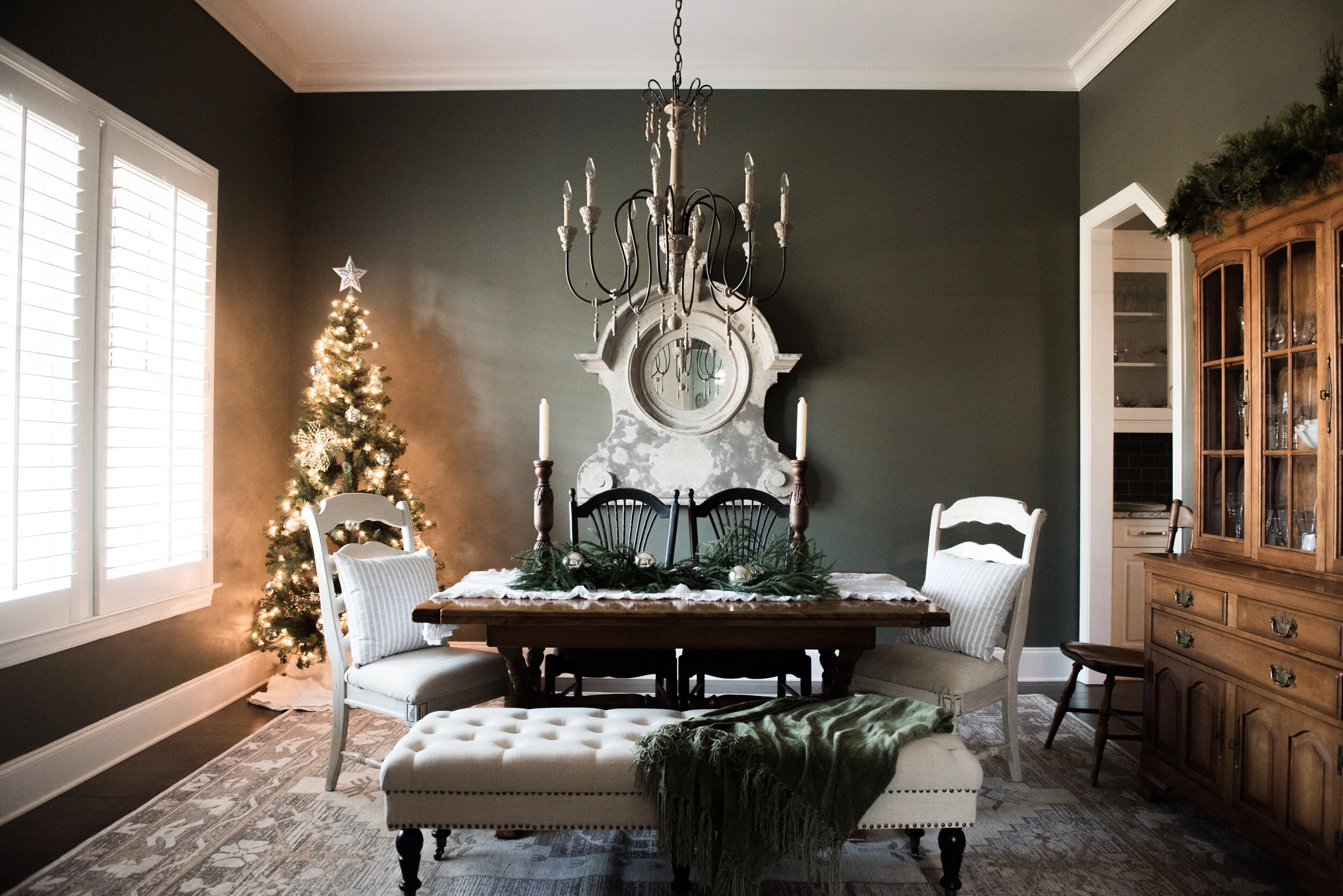 Christmas Makeover French Country Modern Xmas Dining 25 Day
