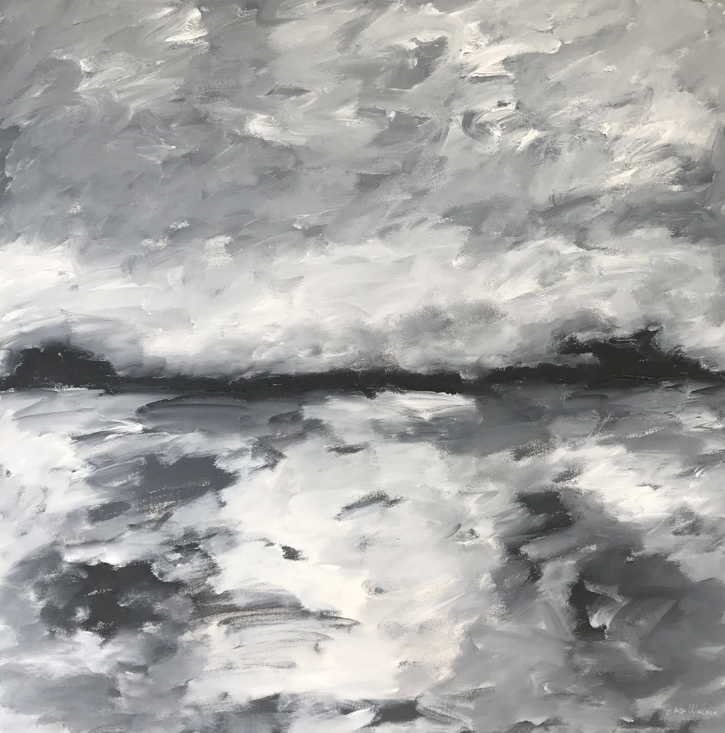 New Moon 36x36 Acrylic on Canvas $1296