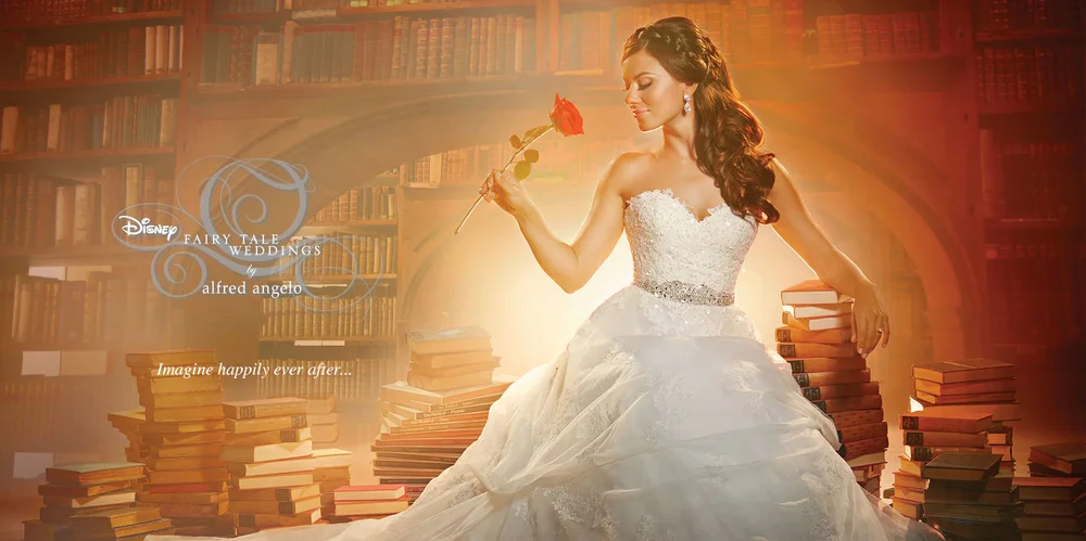 sachin and babi light blue dress Disney Fairy Tale Weddings by Alfred Angelo — Philip Bonneau