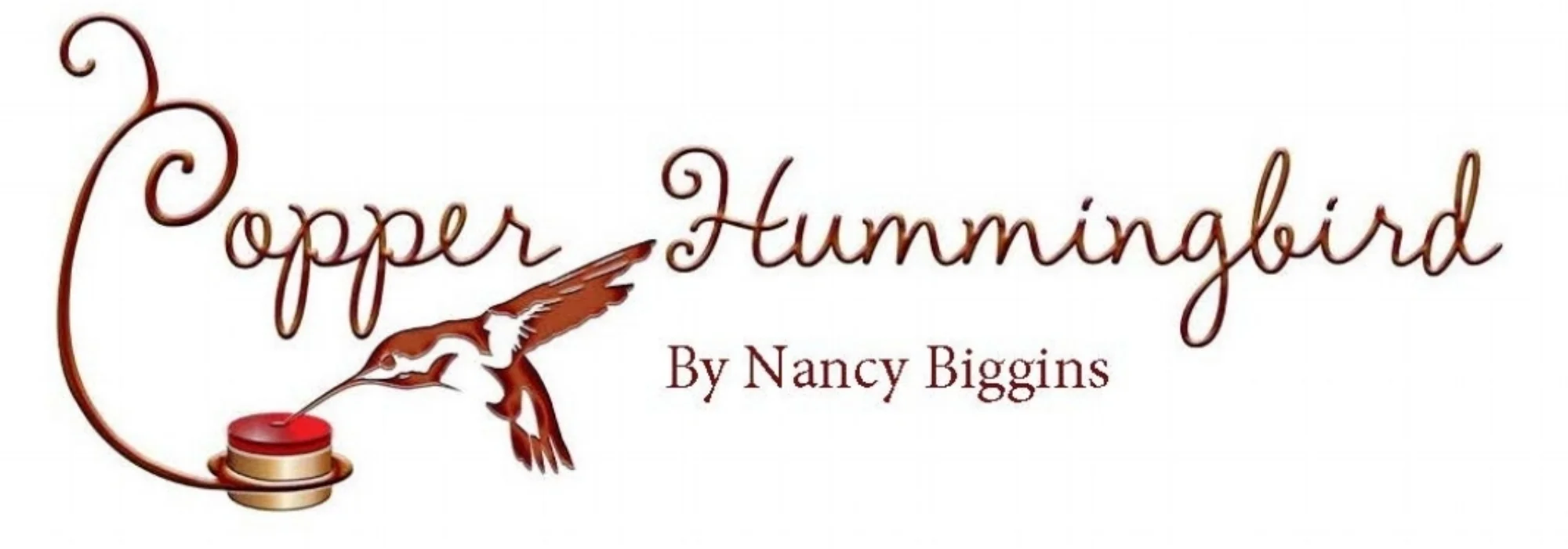 Flower Pot Stake Hummingbird Feeder Copper Hummingbird By Nancy Biggins