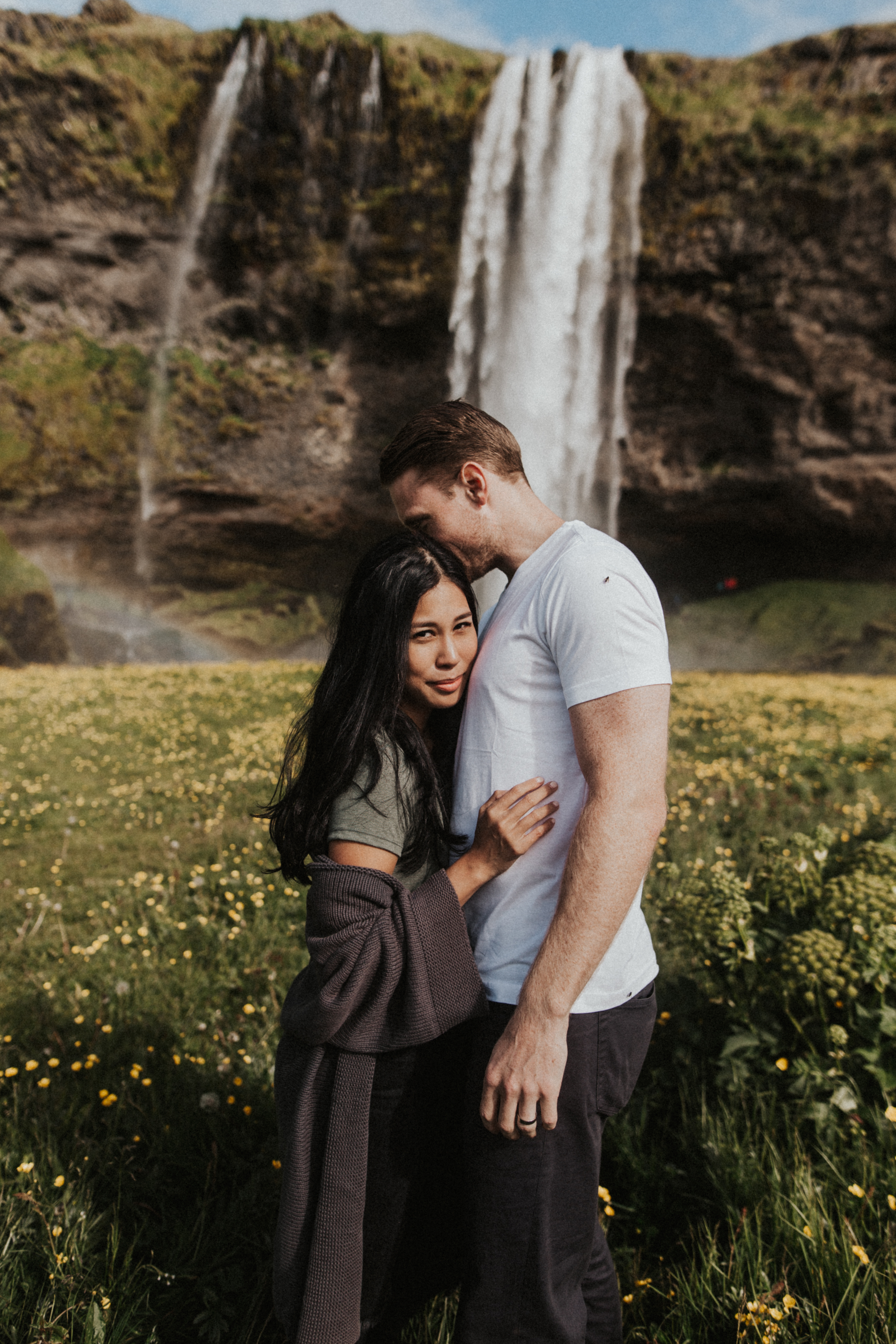 Beautiful mixed race couple in Iceland for Anniversary Photo Shoot.jpg