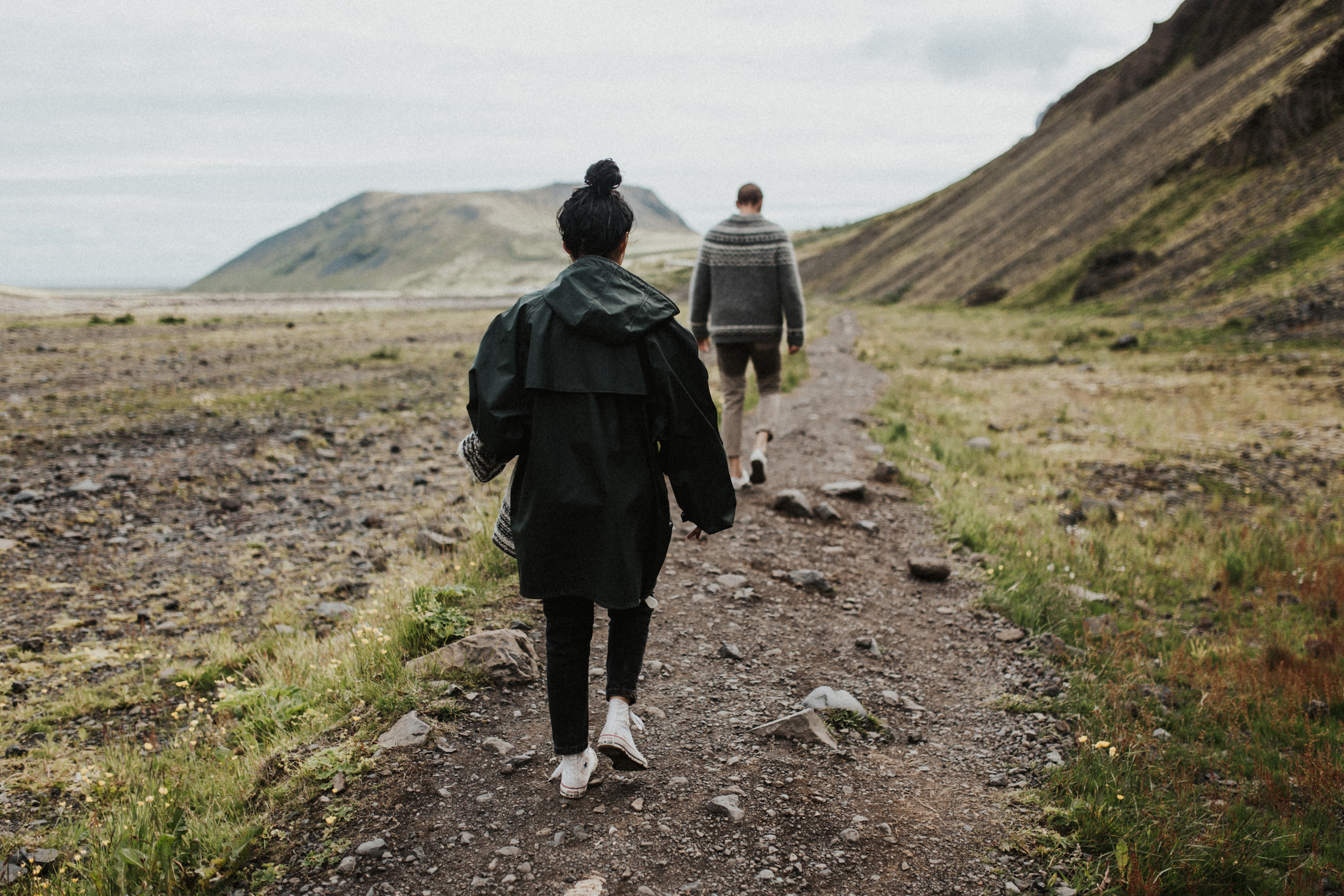 Walking away from Seljavallalaug hot springs in Iceland.jpg