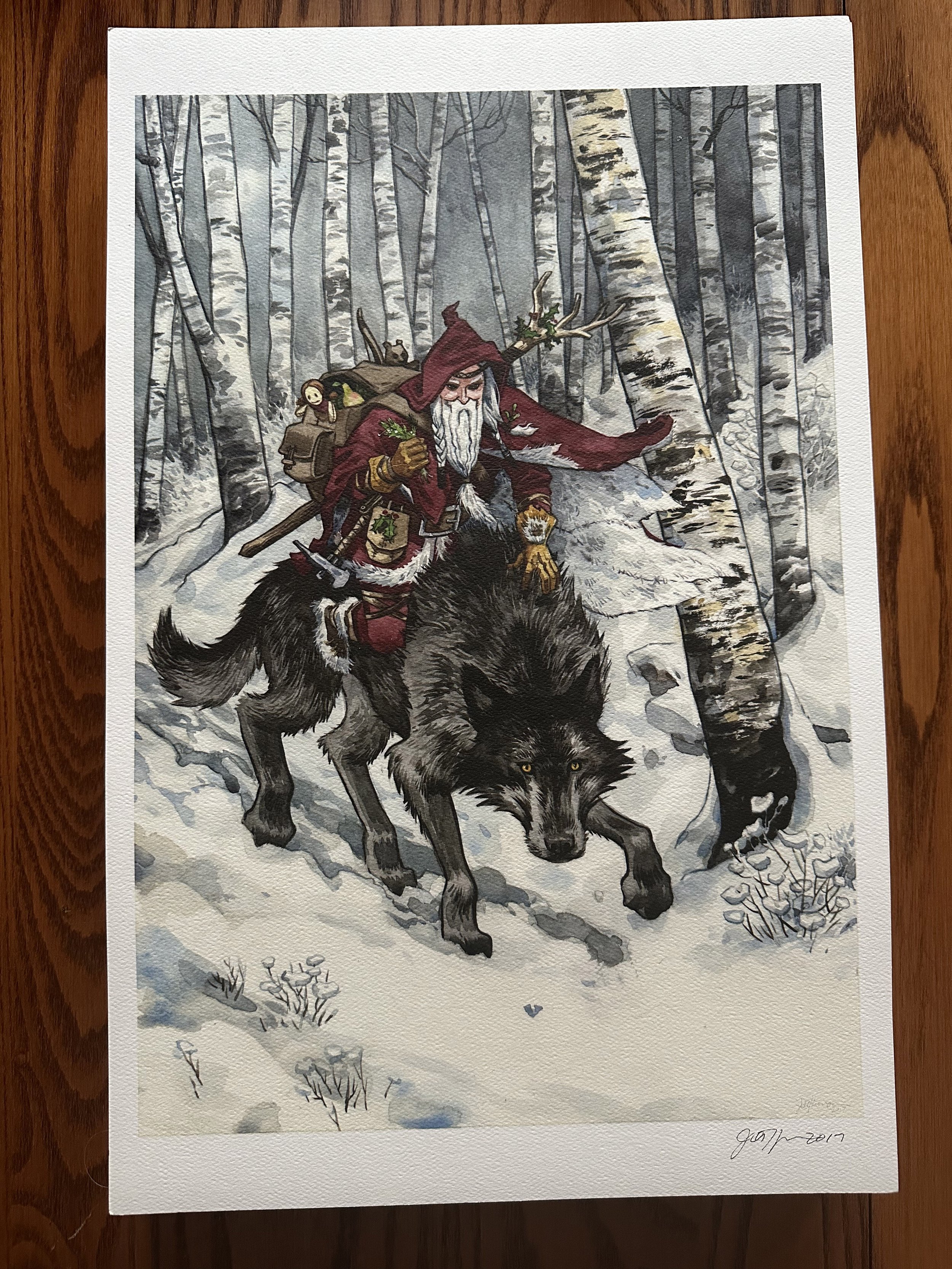 Viking Santa Print (Signed)