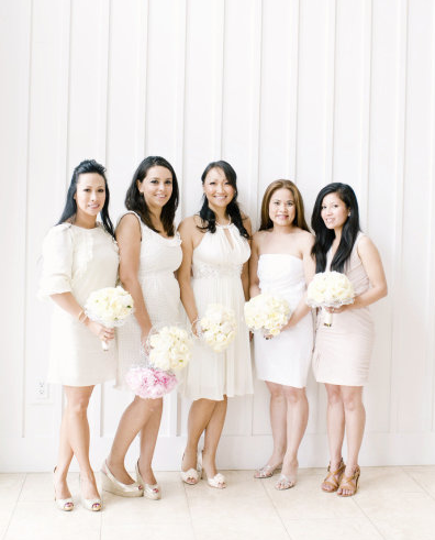 Blush Bridesmaid Dresses