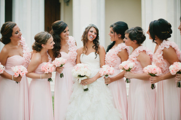 Blush Bridesmaid Dresses
