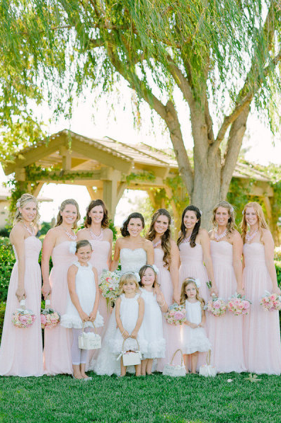 Blush Bridesmaid Dresses