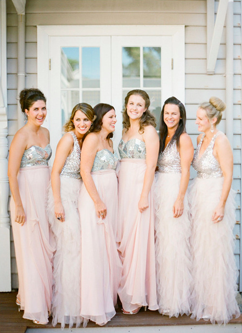 Blush Bridesmaid Dresses