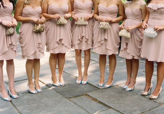 Blush Bridesmaid Dresses