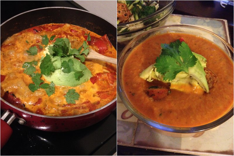 PaleOMG Roasted Red Pepper and Avocado Soup